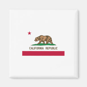 Imán Bandera de la República de California Estado Patri