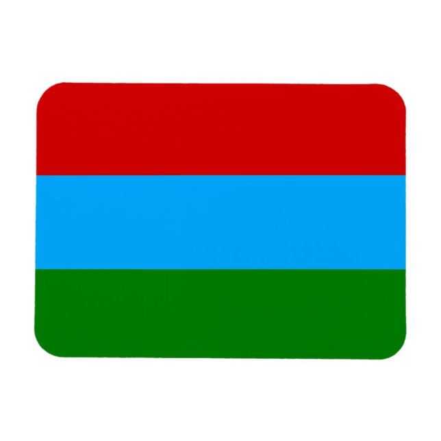 Imán Bandera de la República de Carelia (Horizontal)