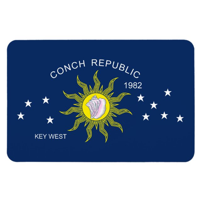 Imán Bandera de la República de Conch (Horizontal)