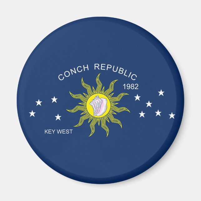 Imán Bandera de la República de Conch (Frente)