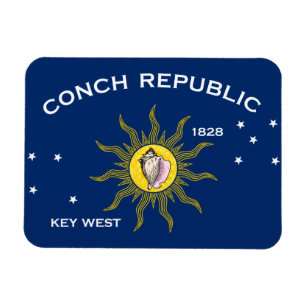 Imán Bandera de la República de Conch Key West Florida