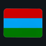 Imán Bandera de la República de Karelia<br><div class="desc">Bandera patriótica de la República de Karelia.</div>