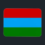 Imán Bandera de la República de Karelia<br><div class="desc">Bandera patriótica de la República de Karelia.</div>