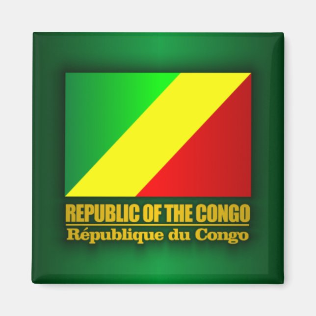 Imán Bandera de la República del Congo (Frente)