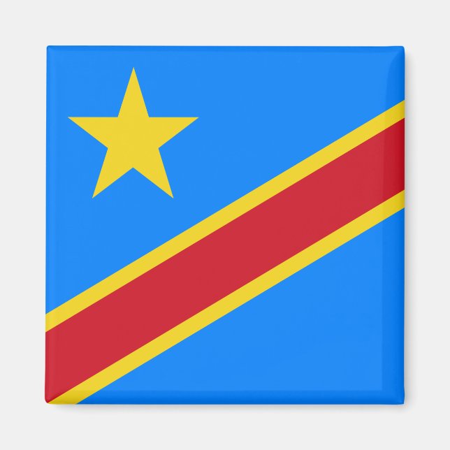Imán Bandera de la República Democrática del Congo (Frente)