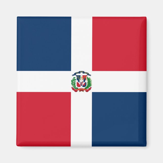 Imán Bandera de la República Dominicana (Frente)