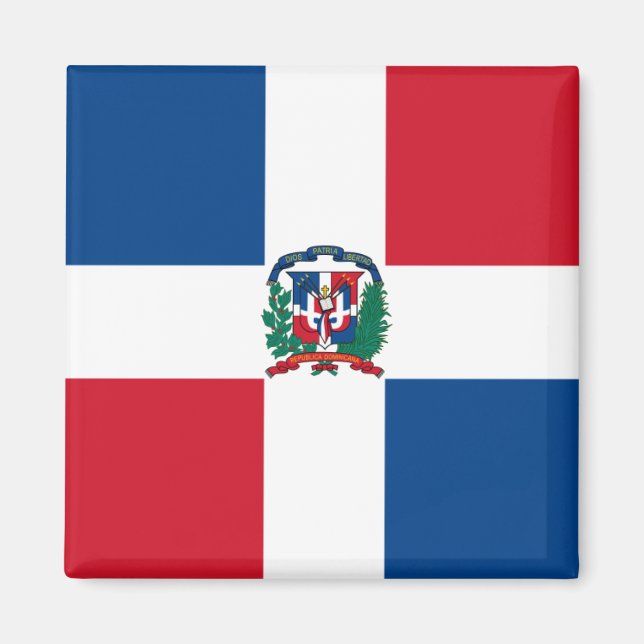 Imán Bandera de la República Dominicana (Frente)