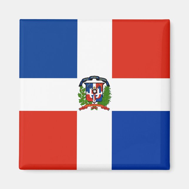 Imán Bandera de la República Dominicana (Frente)