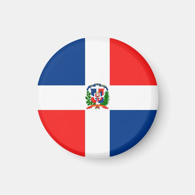 Imán Bandera de la República Dominicana (Frente)