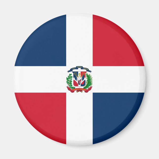 Imán Bandera de la República Dominicana (Frente)