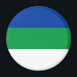 Imán Bandera de la República Komi<br><div class="desc">Bandera patriótica de la República de Komi</div>