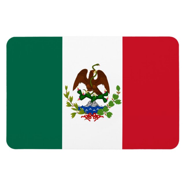 Imán Bandera de la República Mexicana: 1824-1835, Santa (Horizontal)