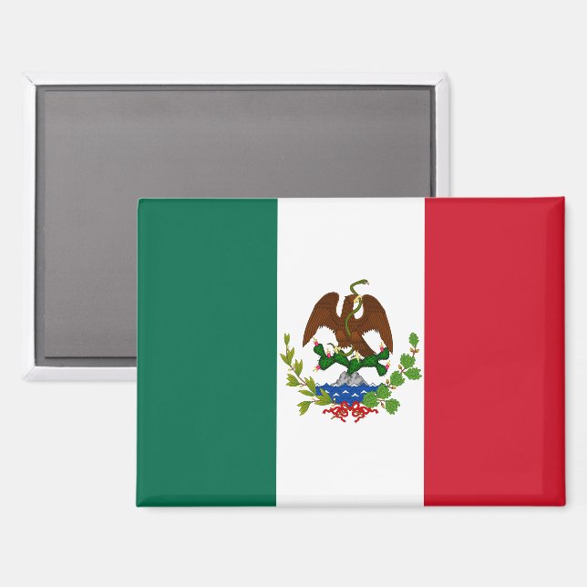 Imán Bandera de la República Mexicana: 1824-1835, Santa (Anverso/Reverso)
