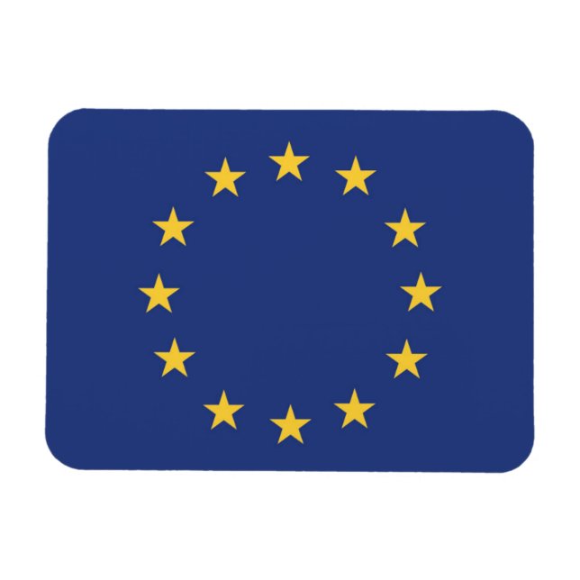 Imán Bandera de la Unión Europea (Horizontal)