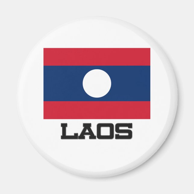 Imán Bandera de Laos (Frente)