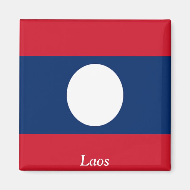 Imán Bandera de Laos (Frente)