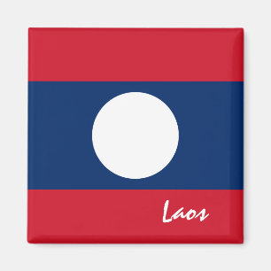 Imán Bandera de Laos y viajes en Laos, vacaciones y dep