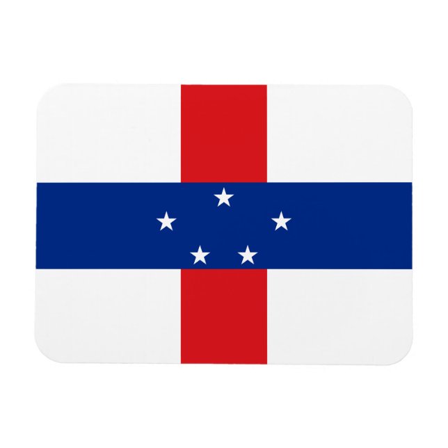 Imán Bandera de las Antillas Neerlandesas (Horizontal)