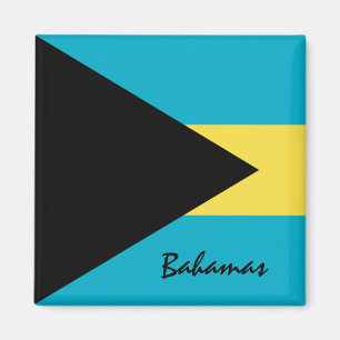 Imán Bandera de las Bahamas y fanáticos de las vacacio