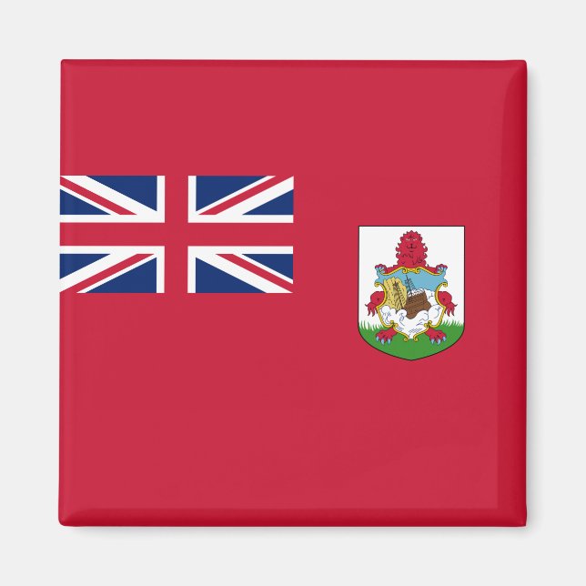Imán Bandera de las Bermudas (Bermudas) (Islas del Cari (Frente)