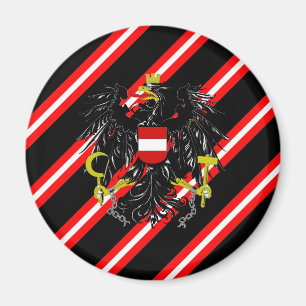 Imán Bandera de las franjas de Austria