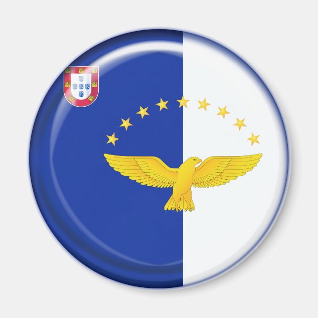 Imán Bandera de las islas Azores (Frente)