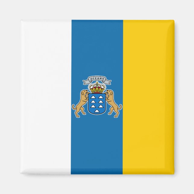 Imán Bandera de las Islas Canarias (Canarias) (Canarias (Frente)