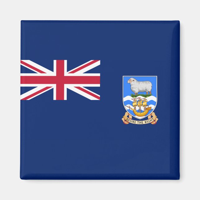 Imán Bandera de las Islas Falkland (Territorio Británic (Frente)