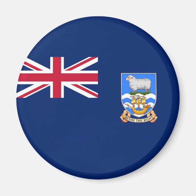 Imán Bandera de las Islas Falkland (Territorio Británic (Frente)