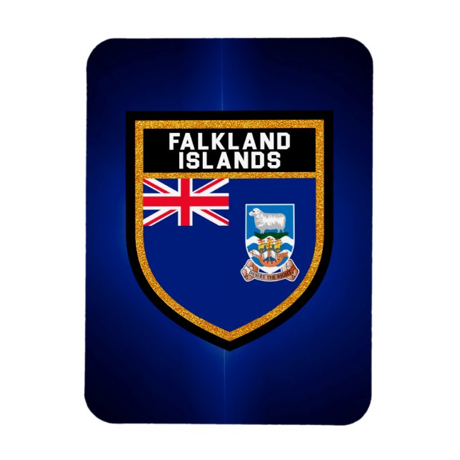 Imán Bandera de las Islas Malvinas (Vertical)