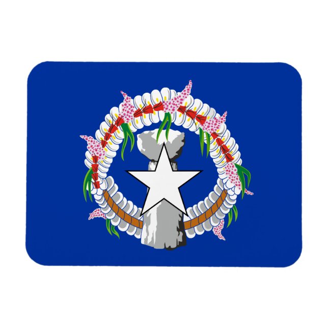 Imán Bandera de las Islas Marianas del Norte (Horizontal)
