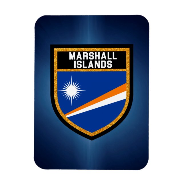 Imán Bandera de las Islas Marshall (Vertical)