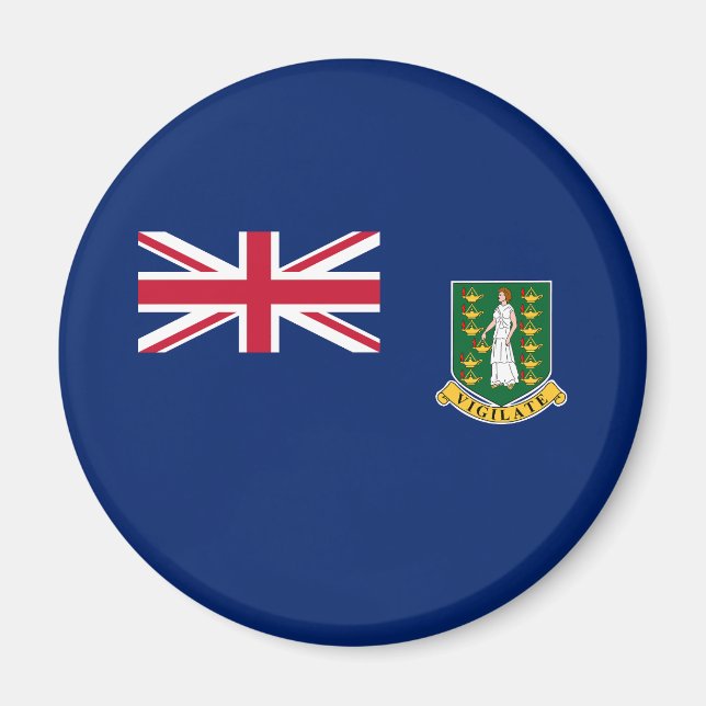 Imán Bandera de las Islas Vírgenes Británicas (Frente)