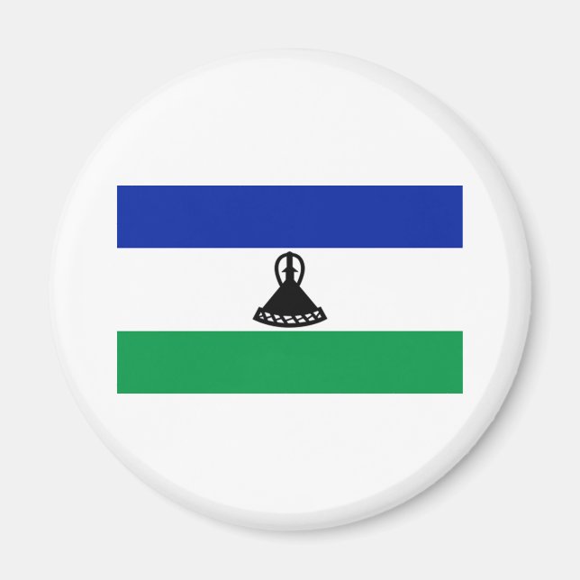 Imán Bandera de Lesoto (Frente)