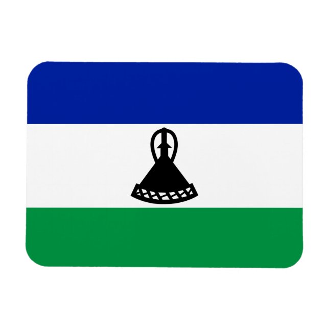 Imán Bandera de Lesoto (Horizontal)