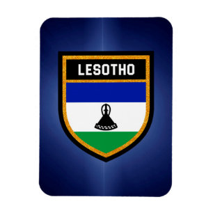Imán Bandera de Lesoto