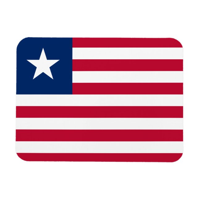 Imán Bandera de Liberia (Horizontal)