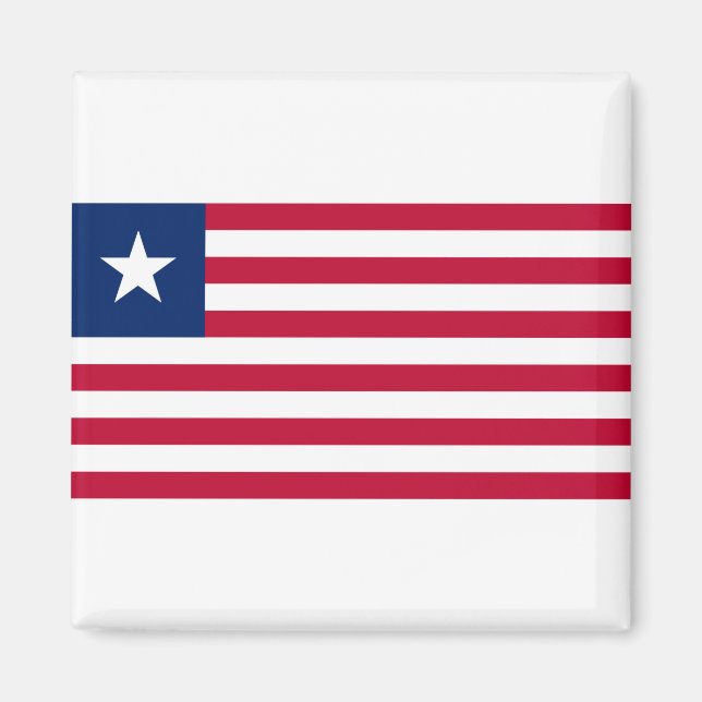 Imán Bandera de Liberia (Frente)