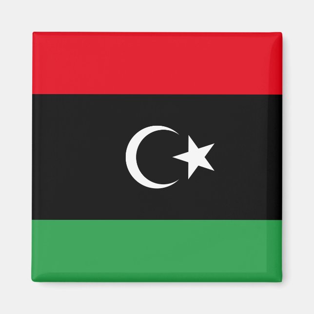 Imán Bandera de Libia (Libia) (Frente)