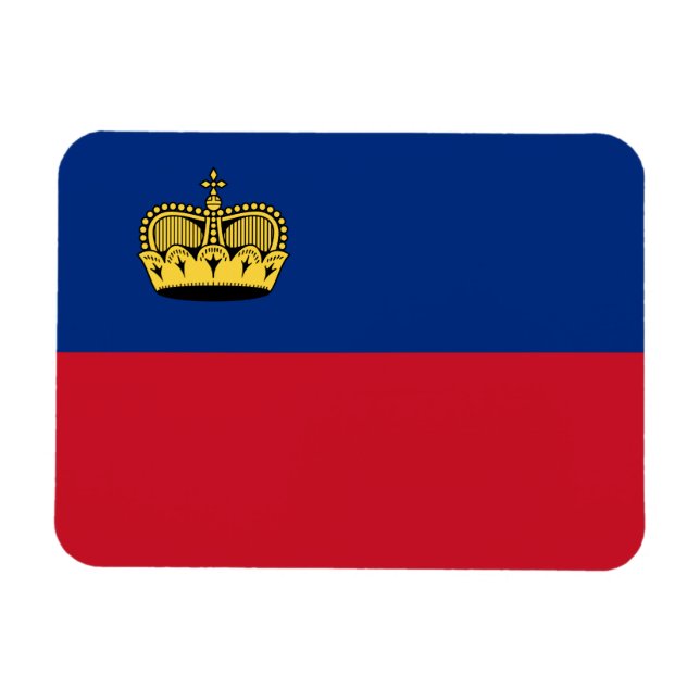 Imán Bandera de Liechtenstein (Horizontal)