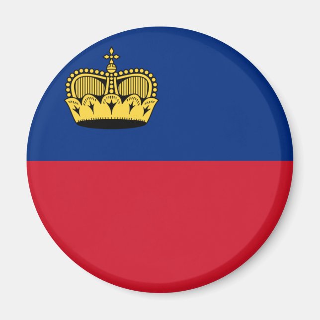 Imán Bandera de Liechtenstein (Frente)