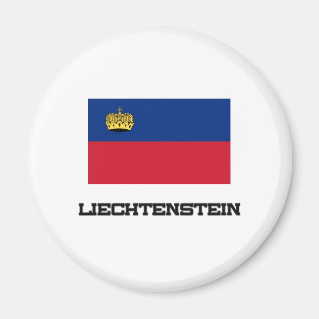 Imán Bandera de Liechtenstein (Frente)