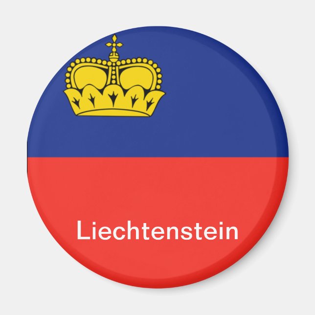 Imán Bandera de Liechtenstein (Frente)