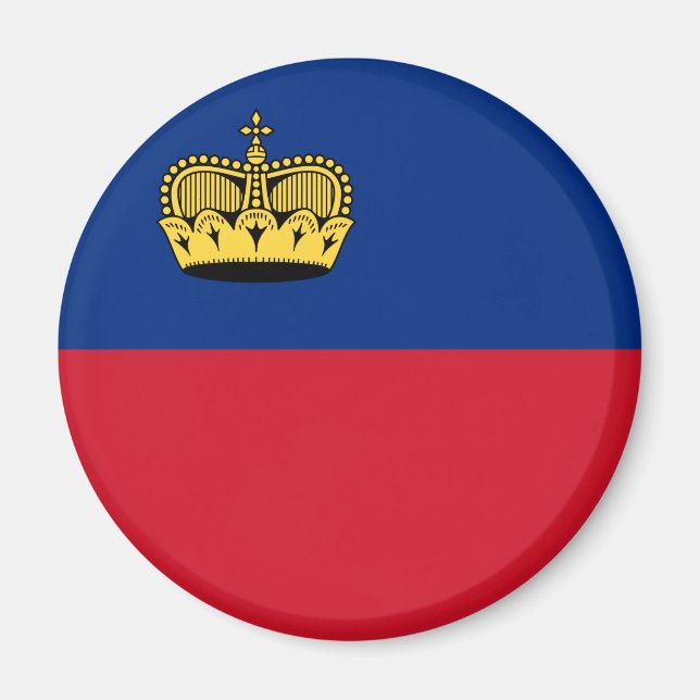 Imán Bandera de Liechtenstein (Frente)