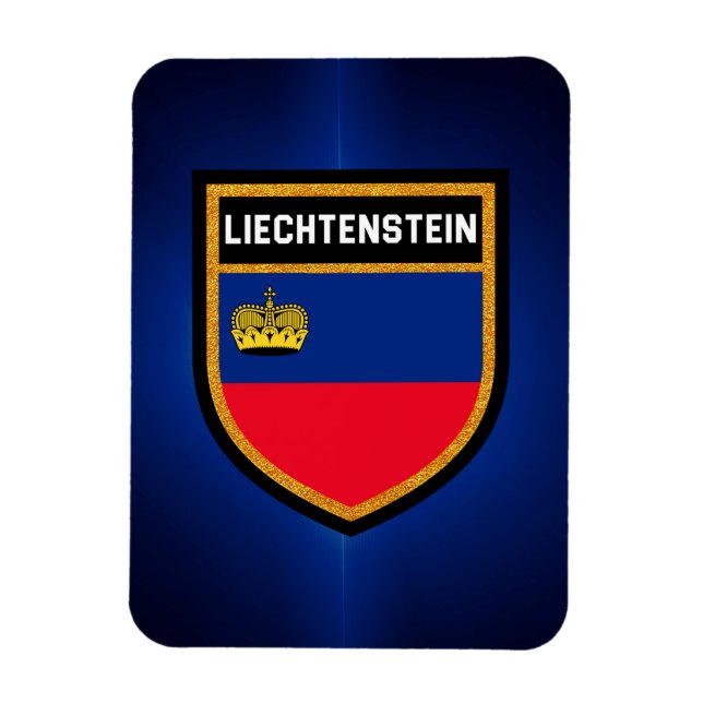 Imán Bandera de Liechtenstein (Vertical)