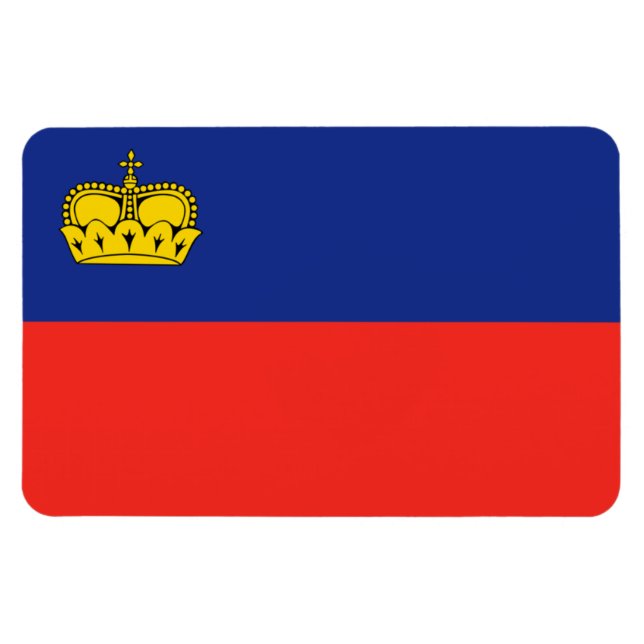 Imán Bandera de Liechtenstein (Horizontal)