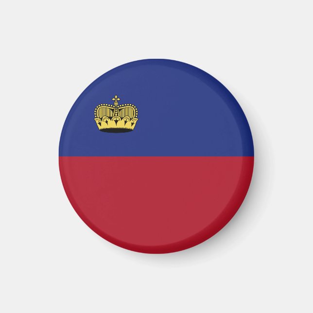 Imán Bandera de Liechtenstein (Frente)