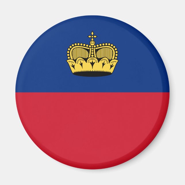 Imán Bandera de Liechtenstein (Frente)