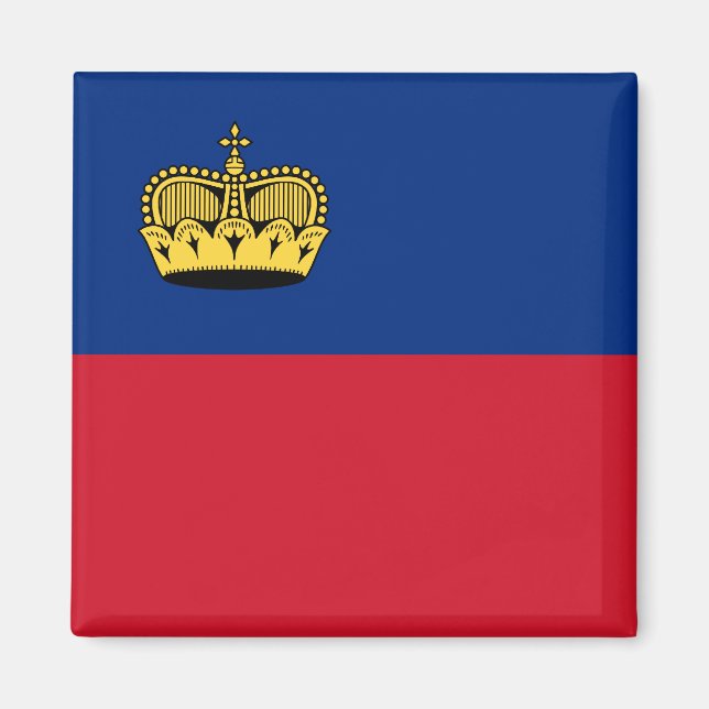 Imán Bandera de Liechtenstein y Libia (Frente)