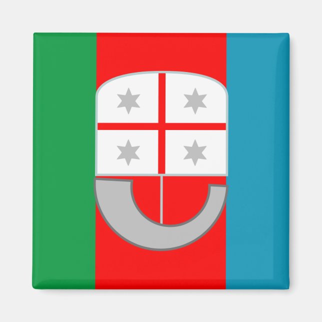 Imán Bandera de Liguria (Italia) (Frente)